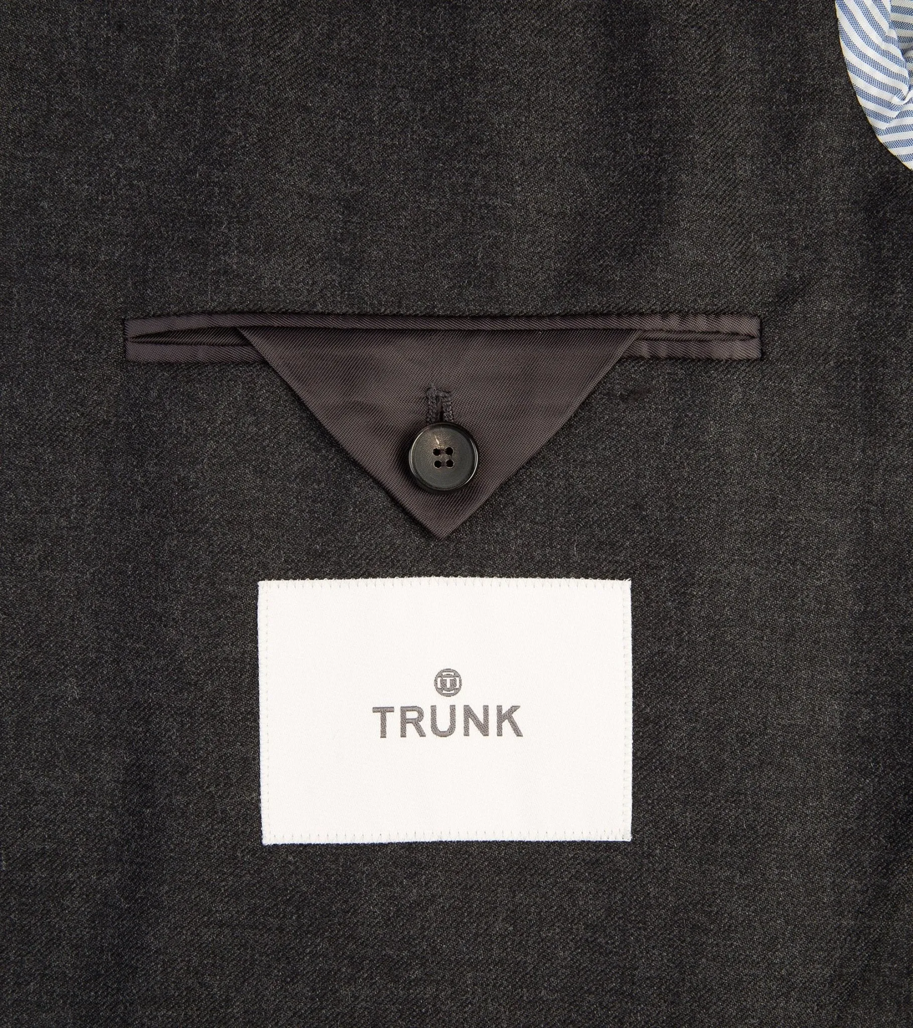 Trunk Wigmore Wool Twill Suit Jacket: Charcoal