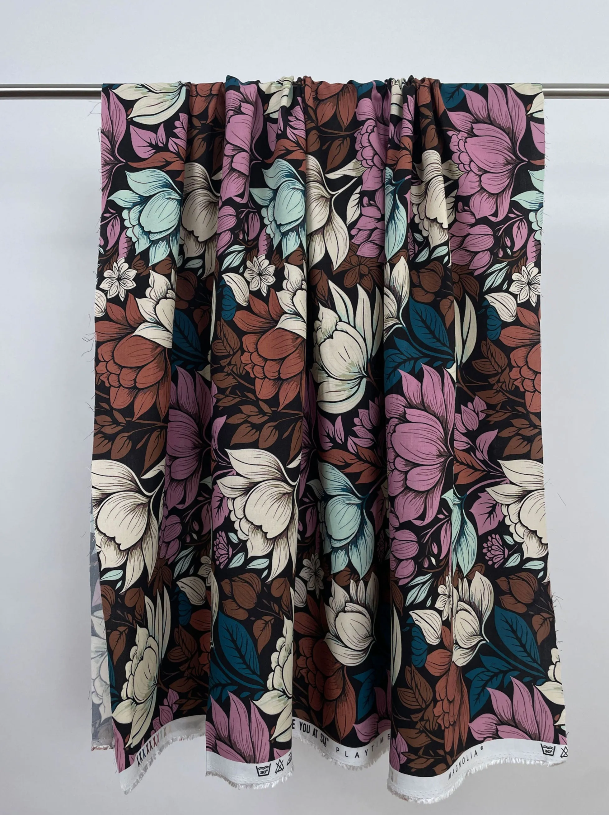 Viscose Rayon Challis in Magnolia