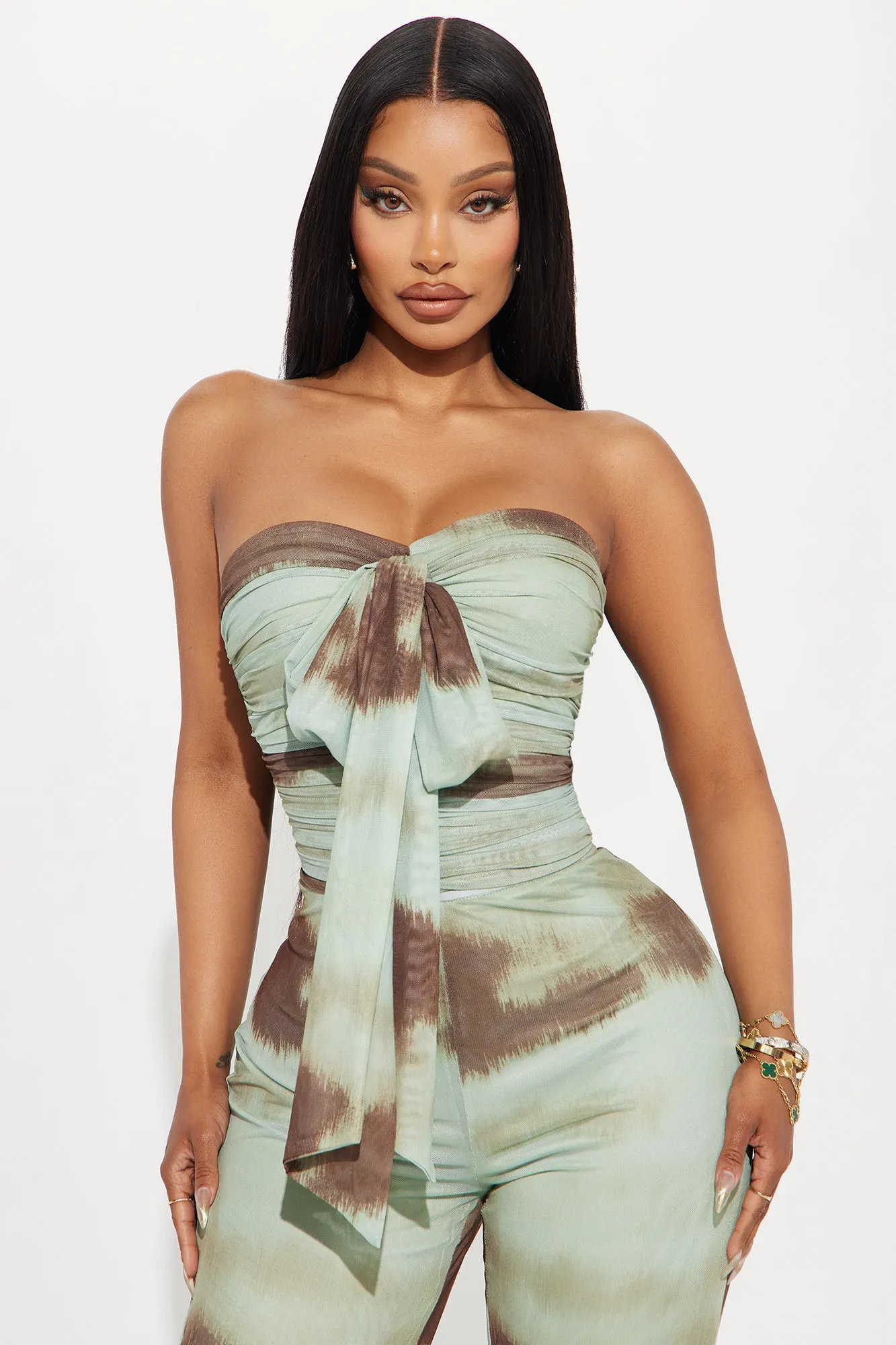 Waves on the Beach Jumpsuit - Mint/combo