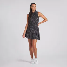 Women's Leopard Pleated Golf Dress