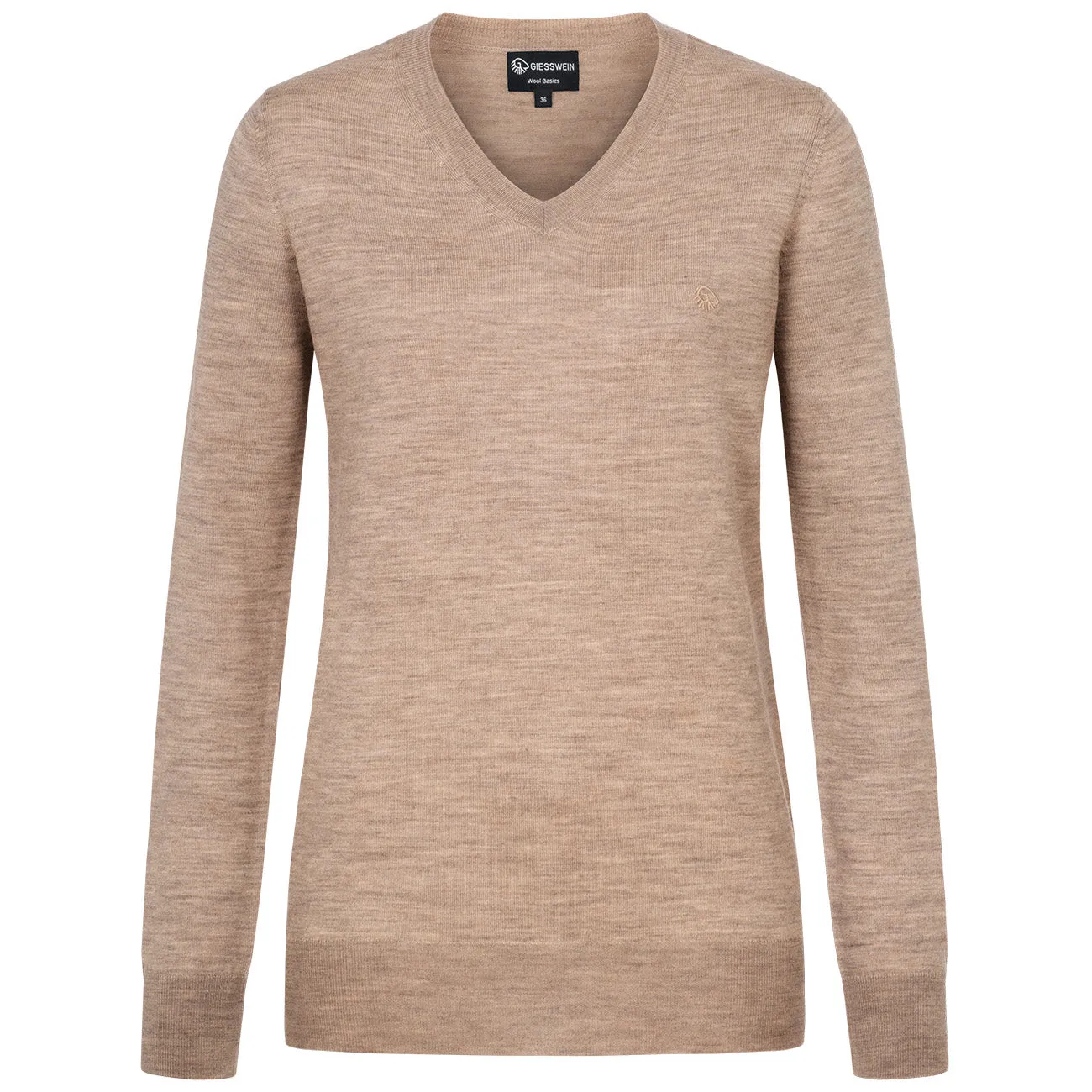 Wool Pullover Light V Neck Women