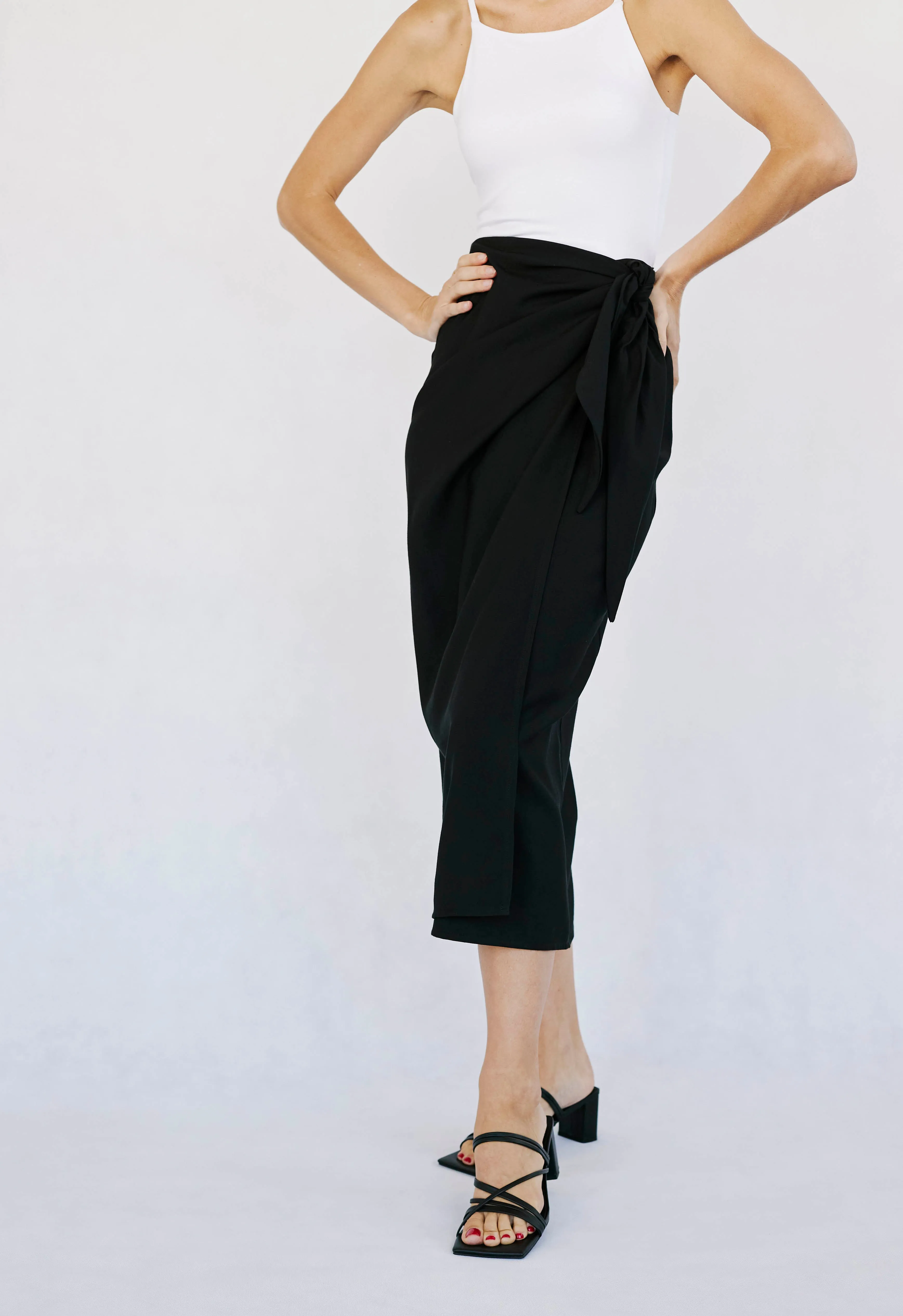 Wrap Skirt in Black